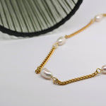 Freshwater Pearl Gold Chain image 0