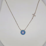 Evil-Eye and Cross Necklace image 0