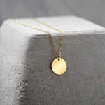 The Gold Coin Initial Necklace image 2