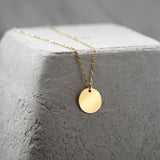 The Gold Coin Initial Necklace image 2