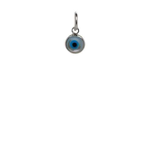 Silver Round Evil-Eye image 0
