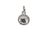 Silver Cubic Pendant Charm image 0