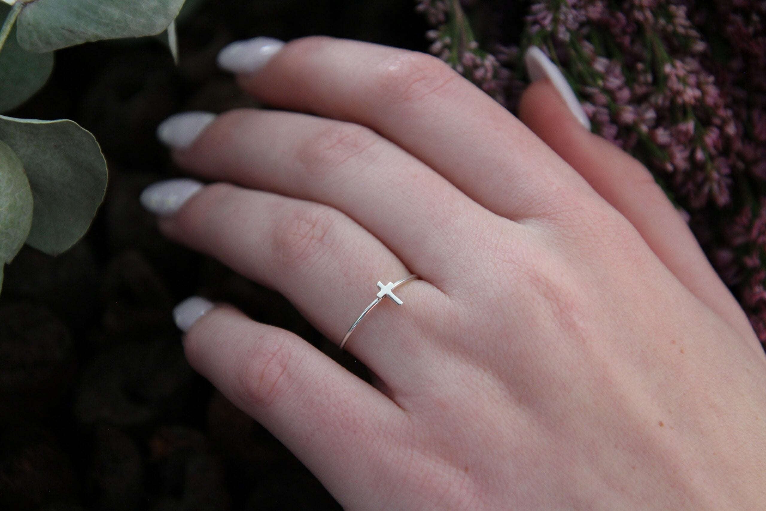Tiny Cross Ring image 1