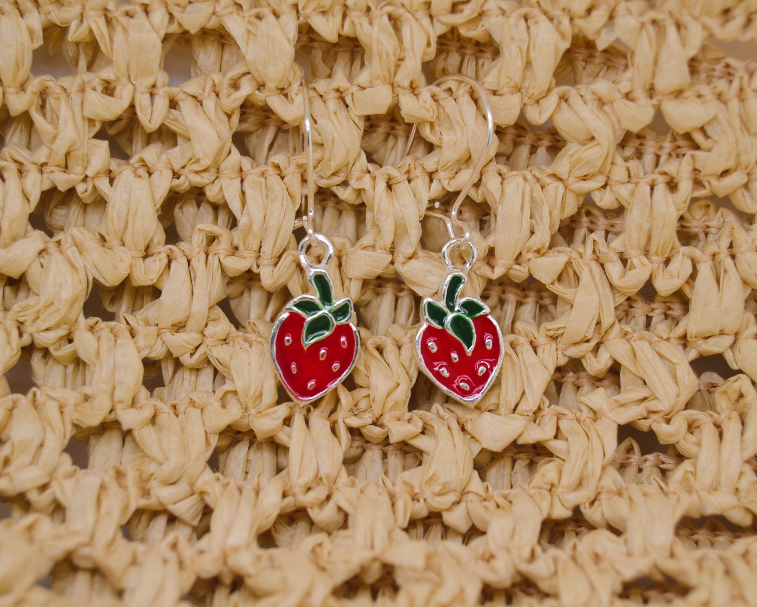 Strawberry Hanging Earrings image 0