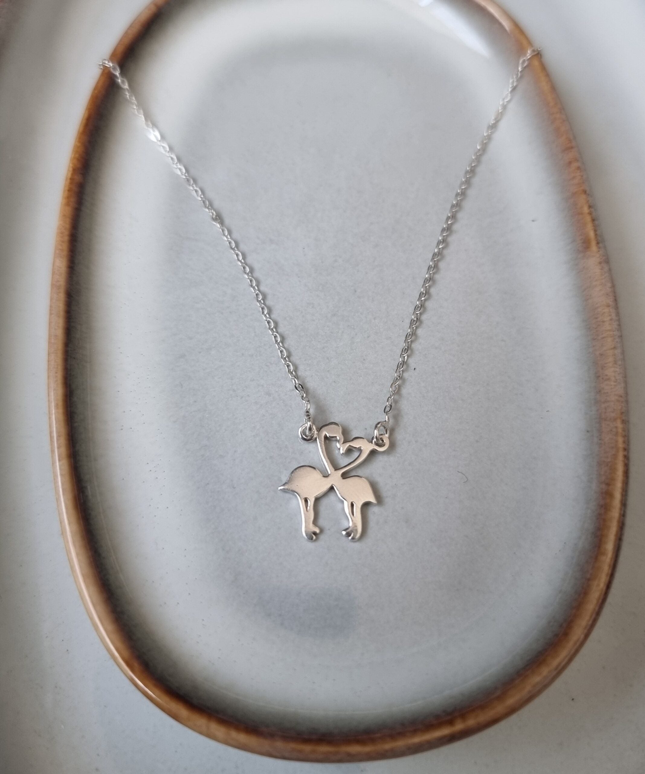 Silver Flamingo Necklace image 0