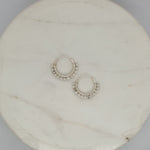Natural Stone Small Hoops - Howlile image