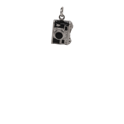 Silver Camera Charm image 0