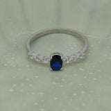 Silver Sapphire Ring image 0