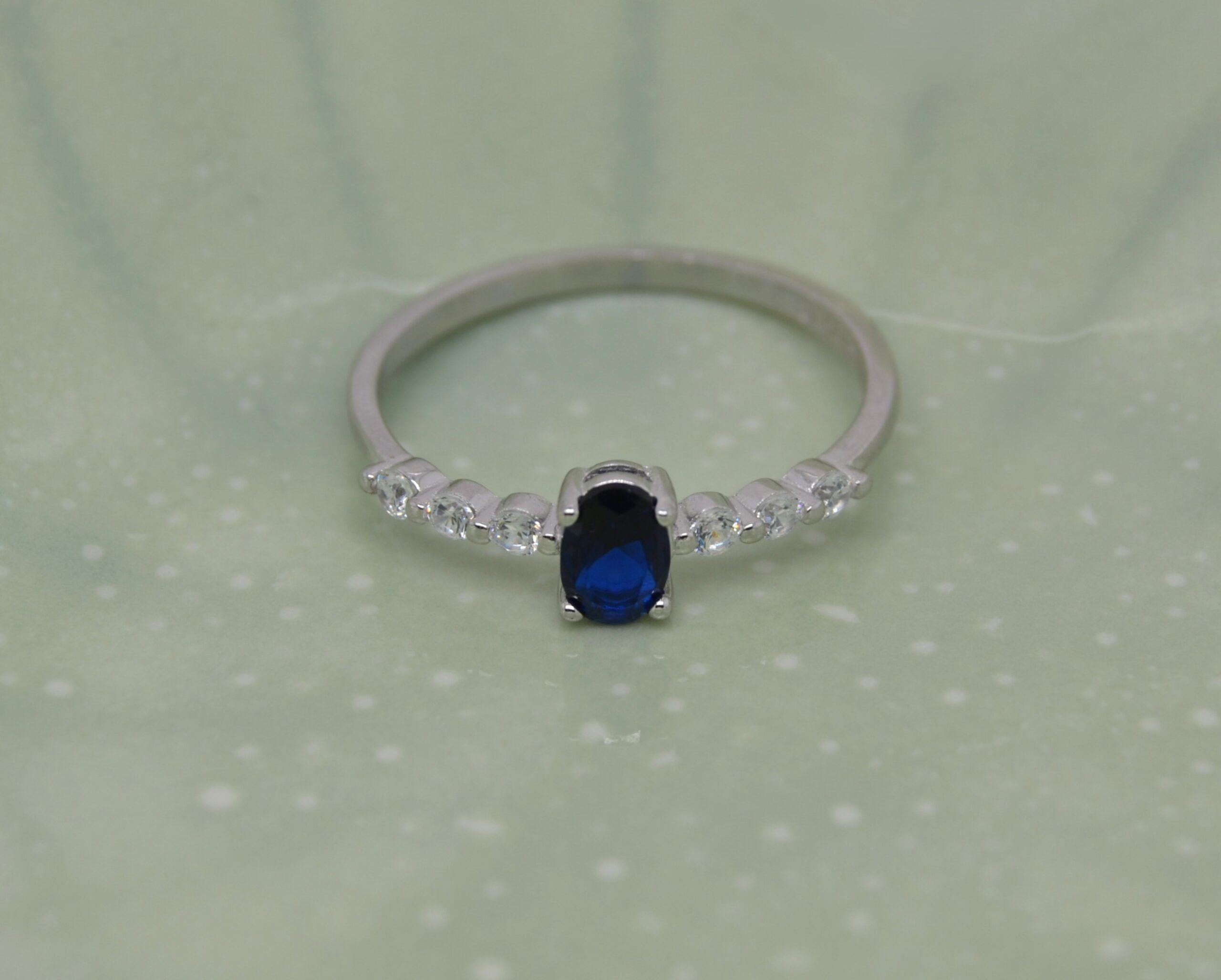 Silver Sapphire Ring image 0