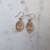 Silver Tree Earrings image 0