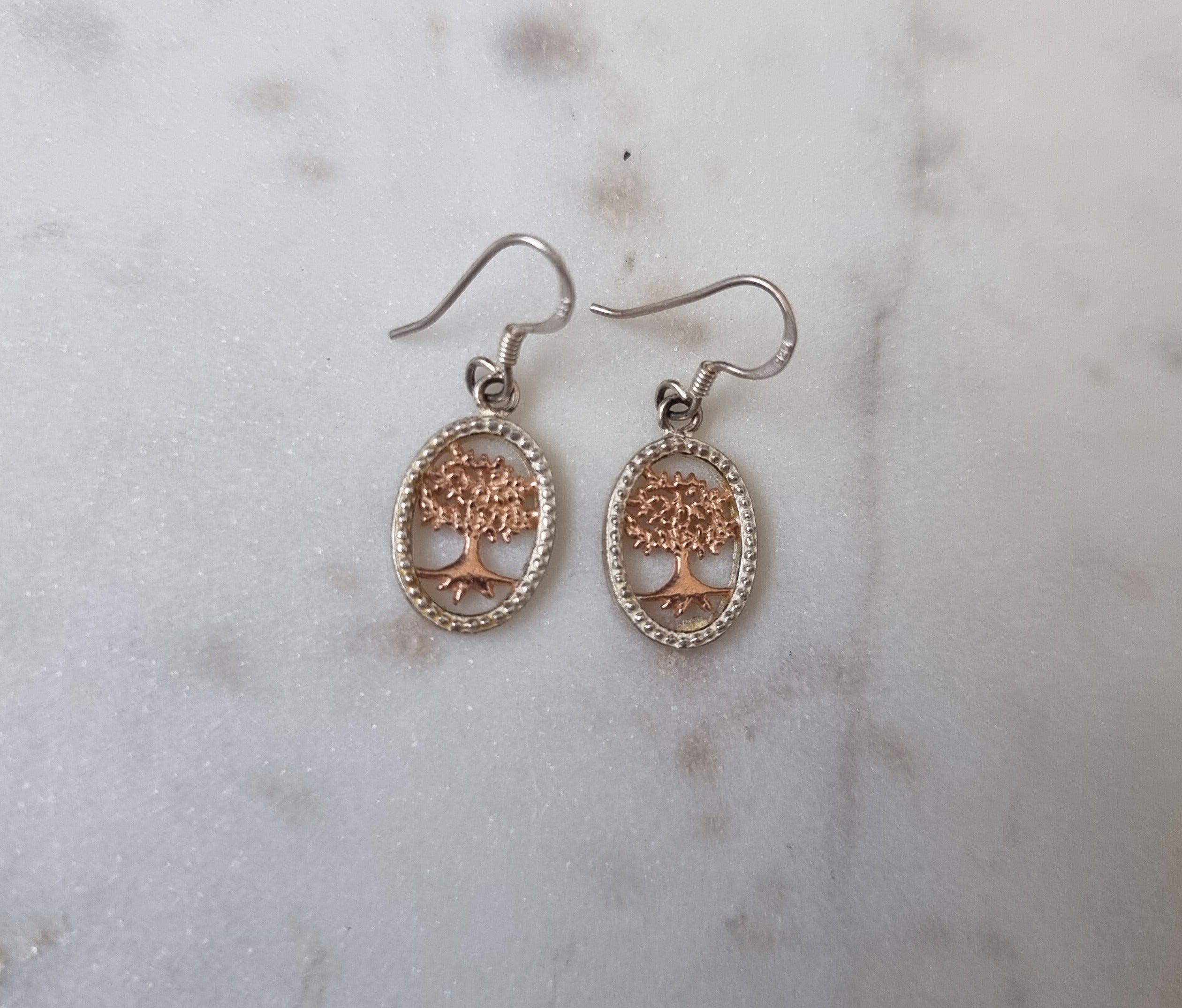 Silver Tree Earrings image 0