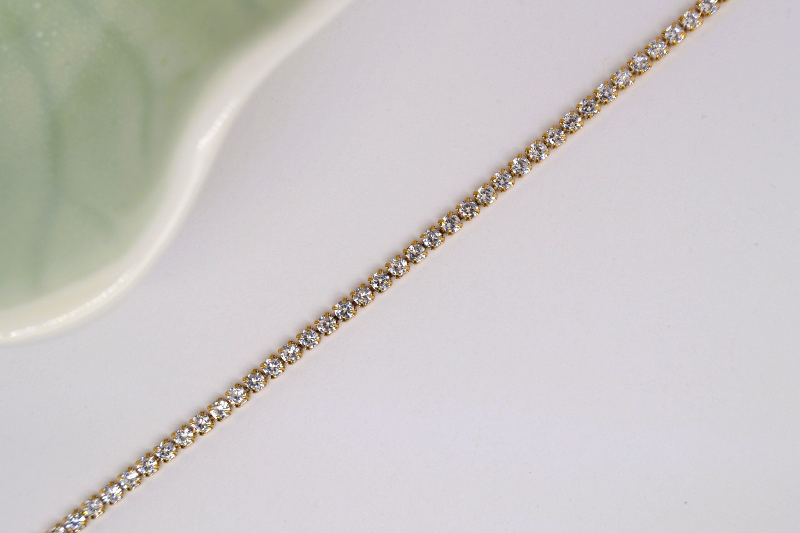 Gold Tennis Bracelet image 1