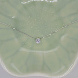 Round Pendant Silver Necklace image 0