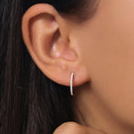 The Diamond hoop Earrings image 1