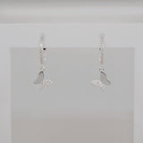 Bling Hanging Butterfly Earrings - Clear image