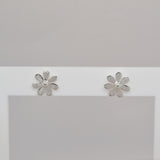 Silver Flowery Studs image 0