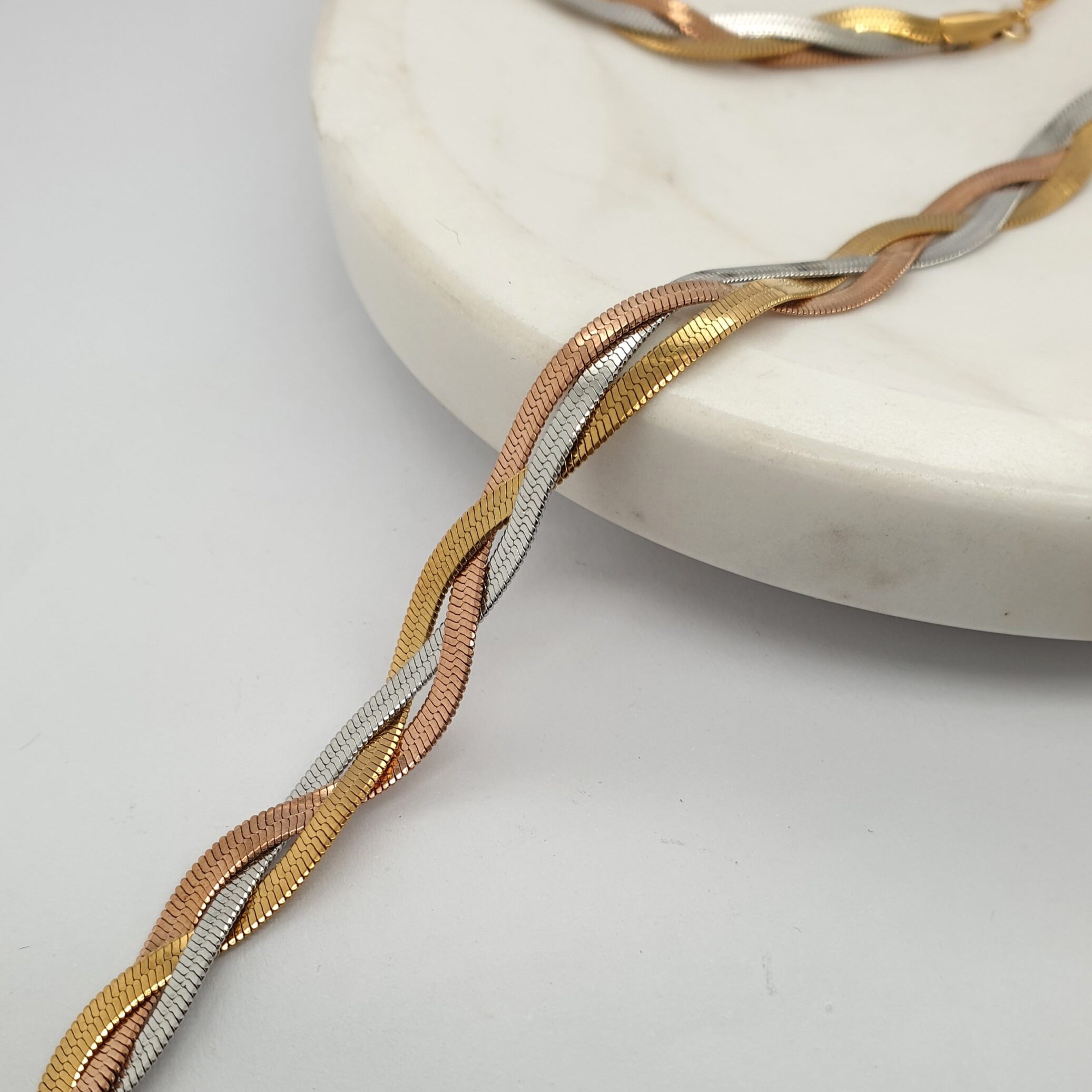 Triple Gold Herringbone image 0