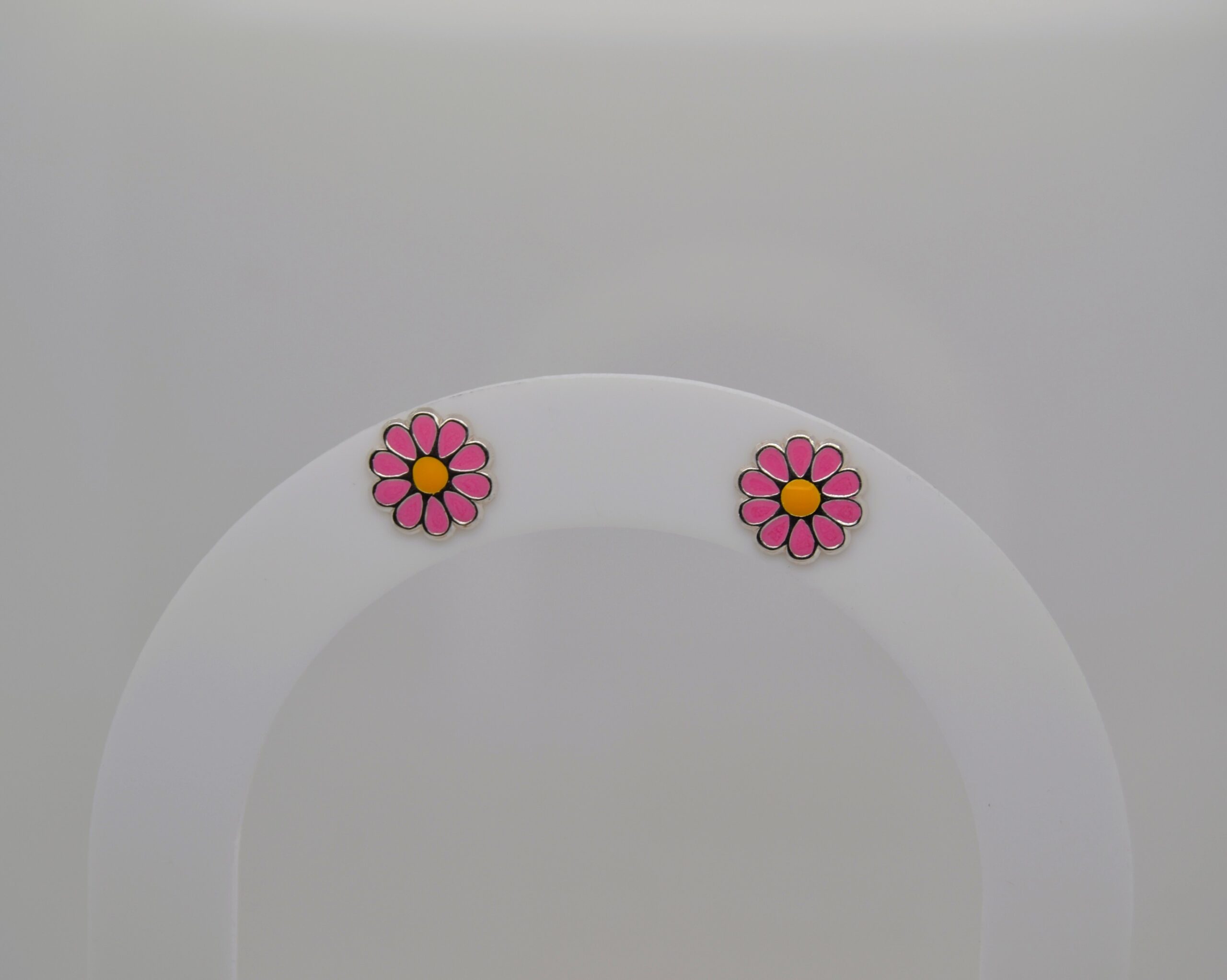Colour Daisy Studs - Pink image