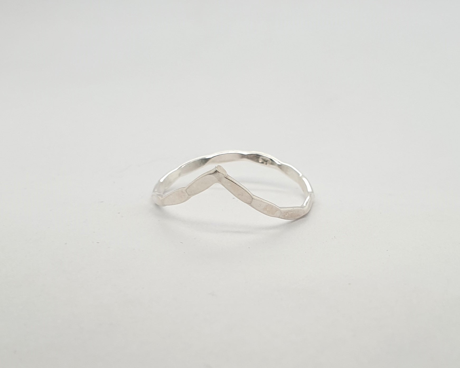 Textured Wishbone Ring image 0