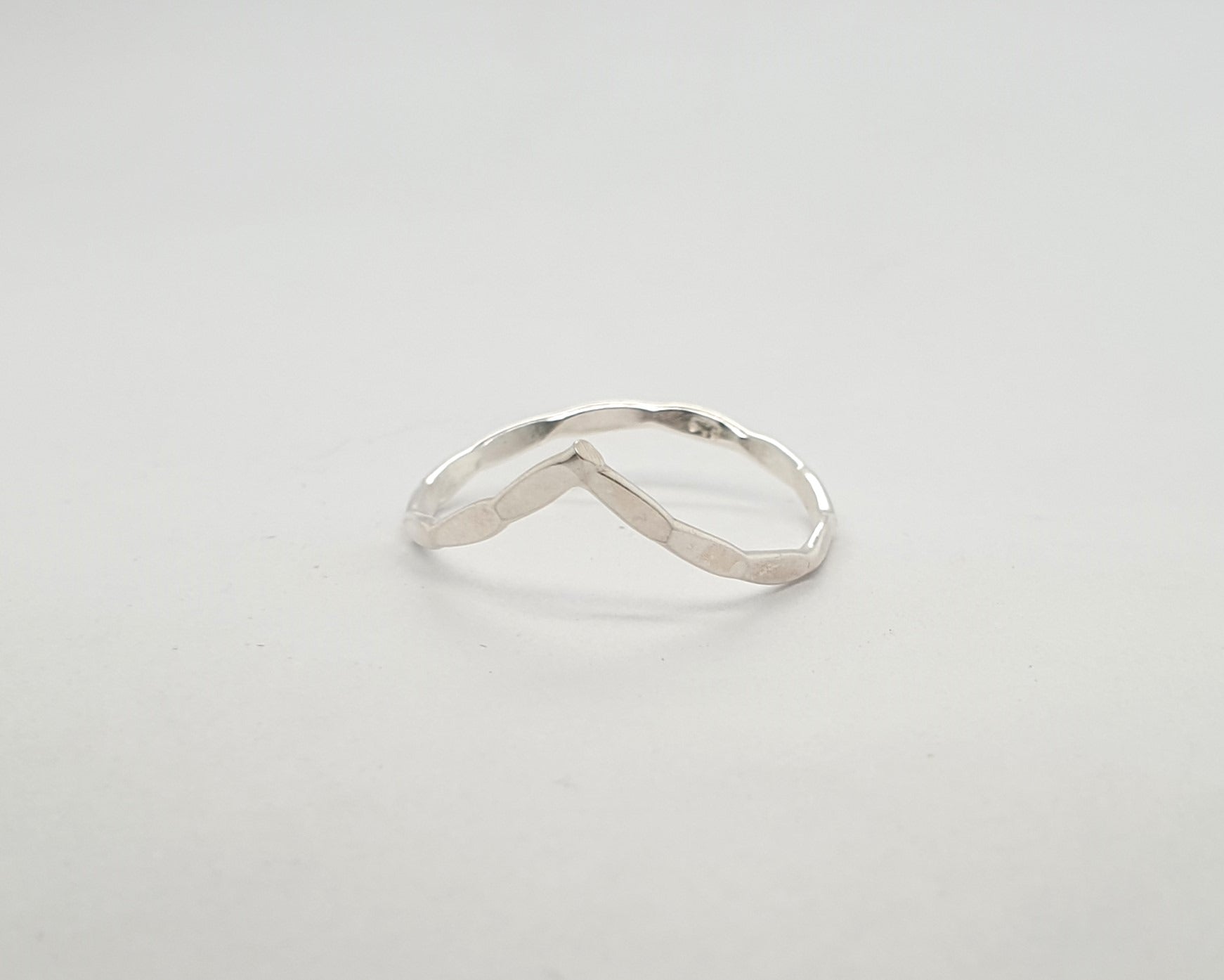 Textured Wishbone Ring image 0