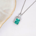 Audrey Silver Necklaces - Blue-Green image