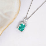 Audrey Silver Necklaces - Blue-Green image