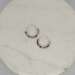 Natural Stone Small Hoops - Mix image
