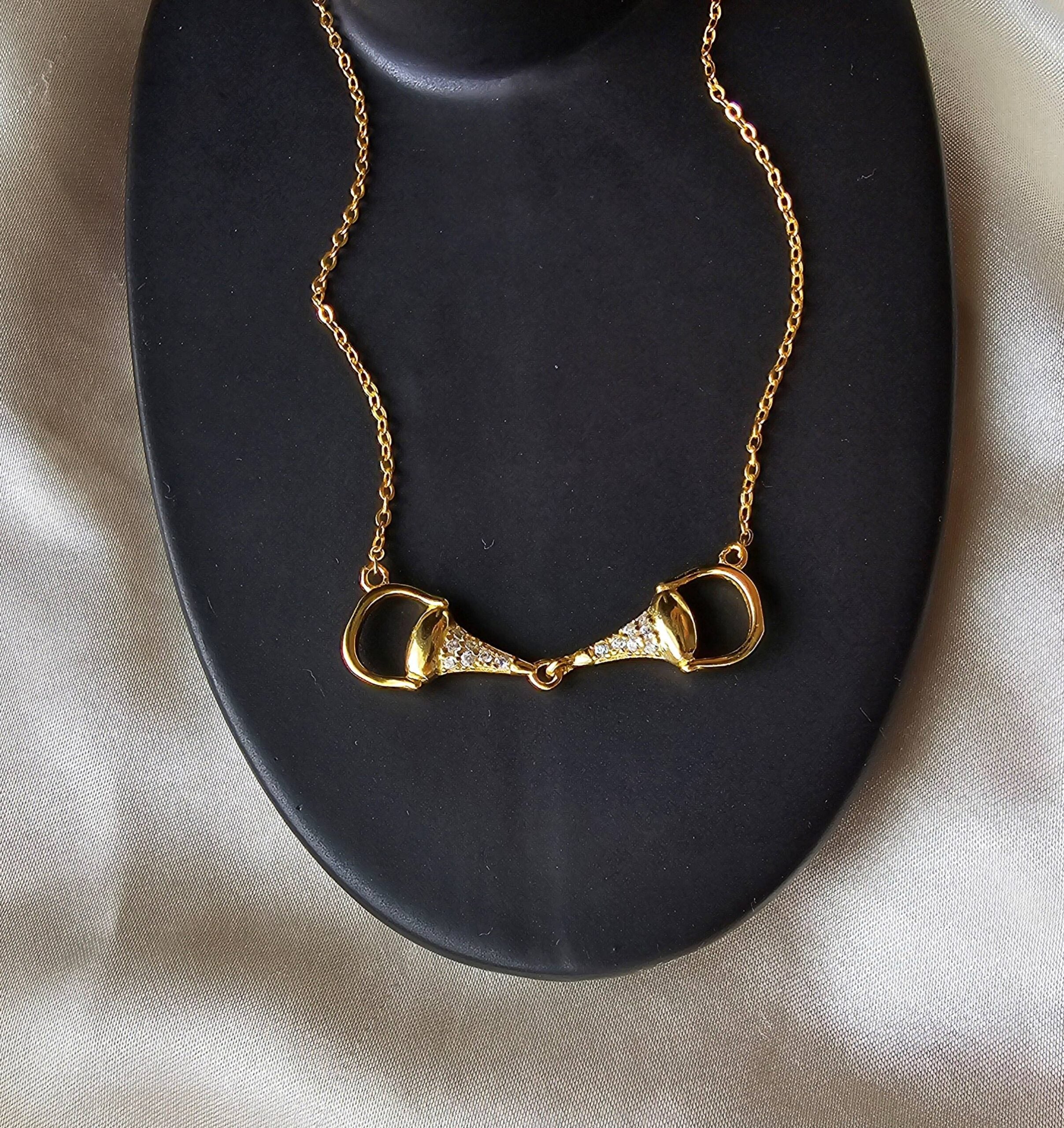 Gold Plated Bit Necklace image 0