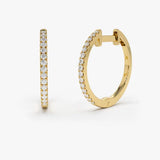 The Diamond hoop Earrings image 2