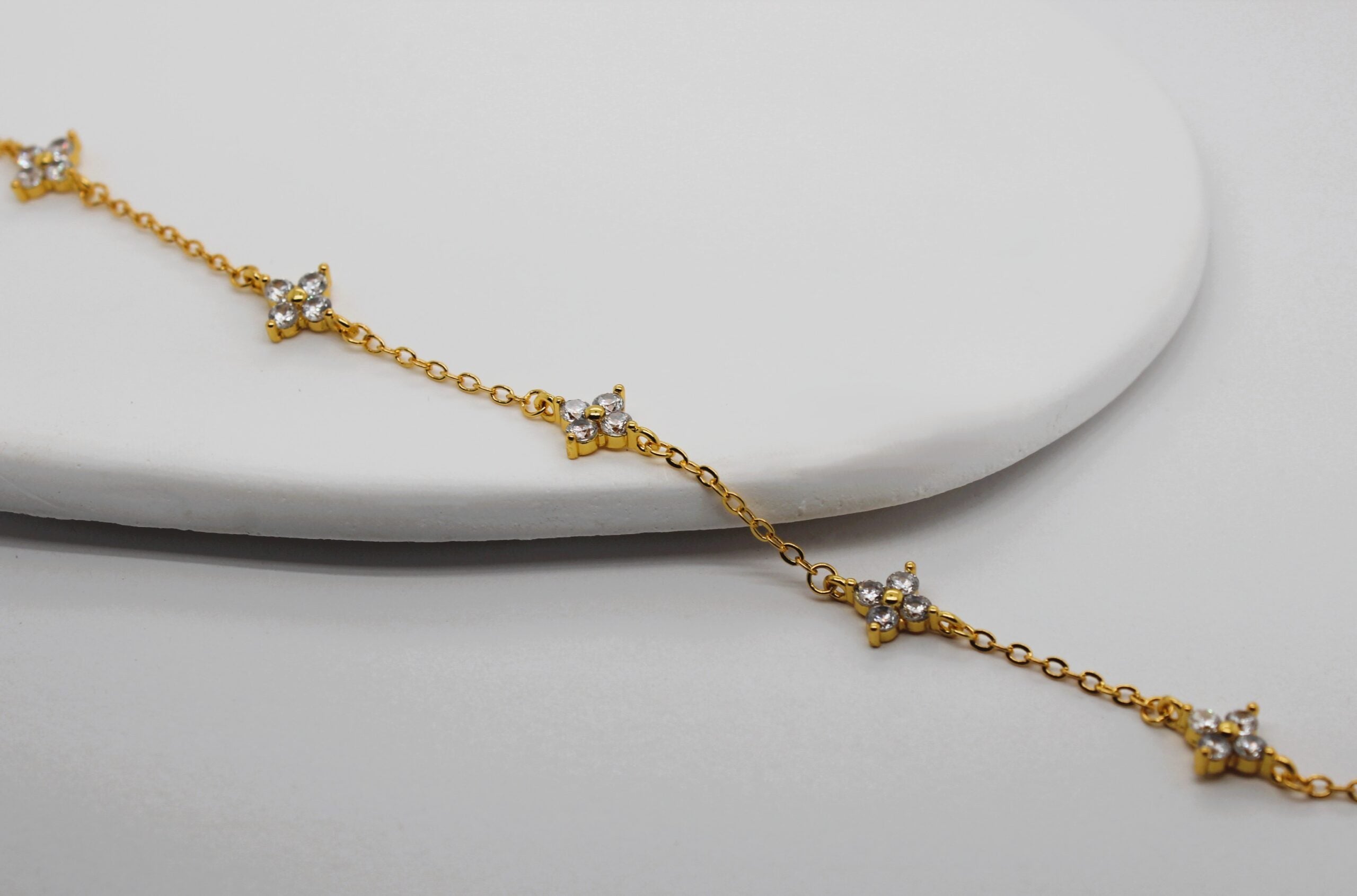Gold Bling Flower Bracelet image 0