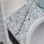 Beaded Sterling Silver Bracelet - Black image