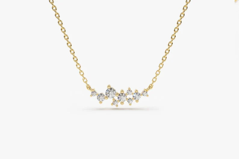 The Cluster Moissanite Necklace image 2