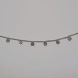 Silver Stainless Steel Disk Necklace image 0