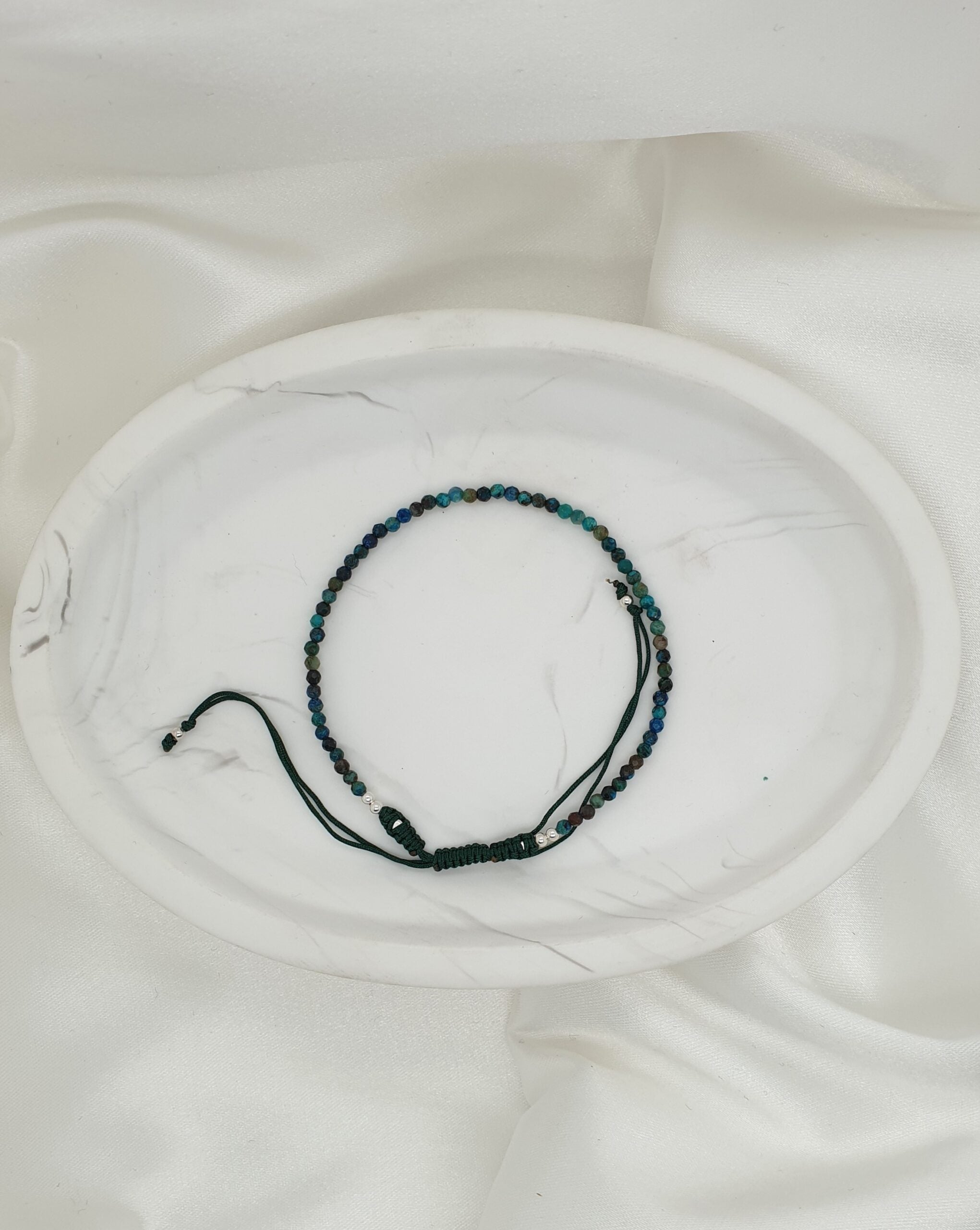Natural Stone Adjustable Bracelet - Chry Socolla image