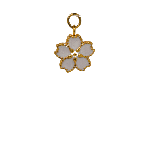 White Flower Charm image 0