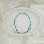 Natural Stone Adjustable Bracelet - Blue Apatite image