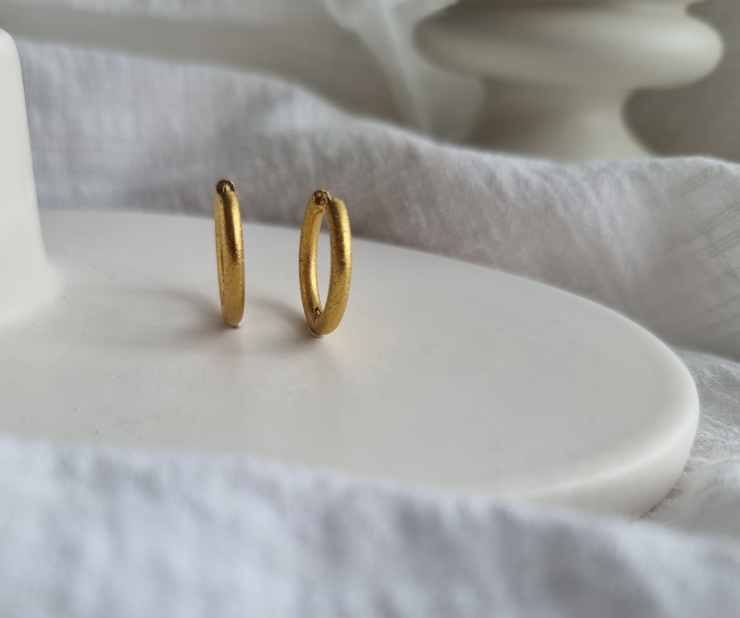 Stainless Steel Matt Hoops image 0
