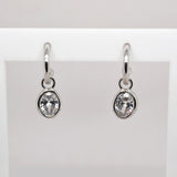 Bezel Oval Hanging Earrings image 0