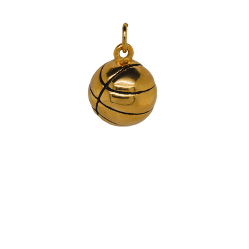 Gold Sport Ball Charm image 0