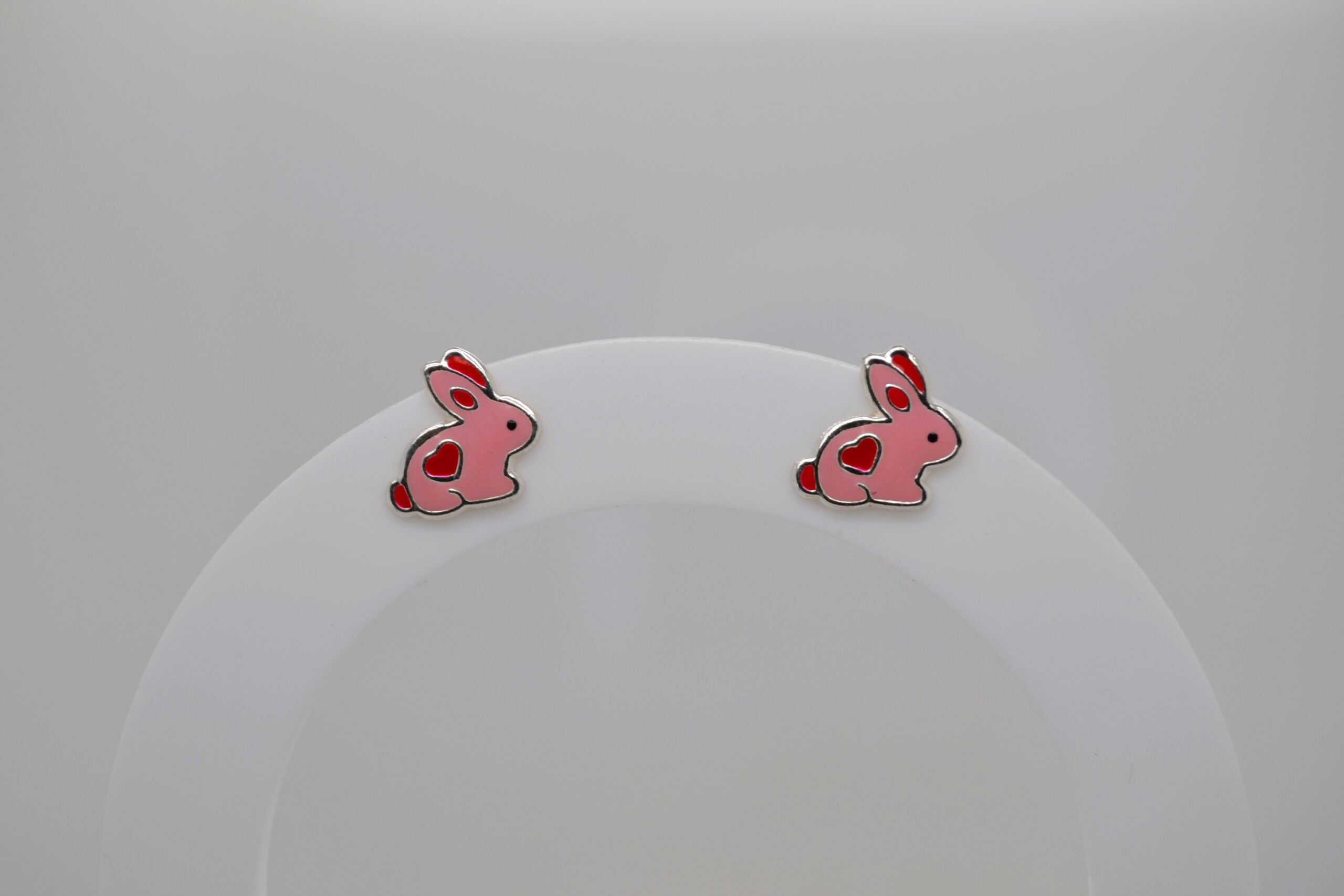 Color Bunny Studs - Pink image