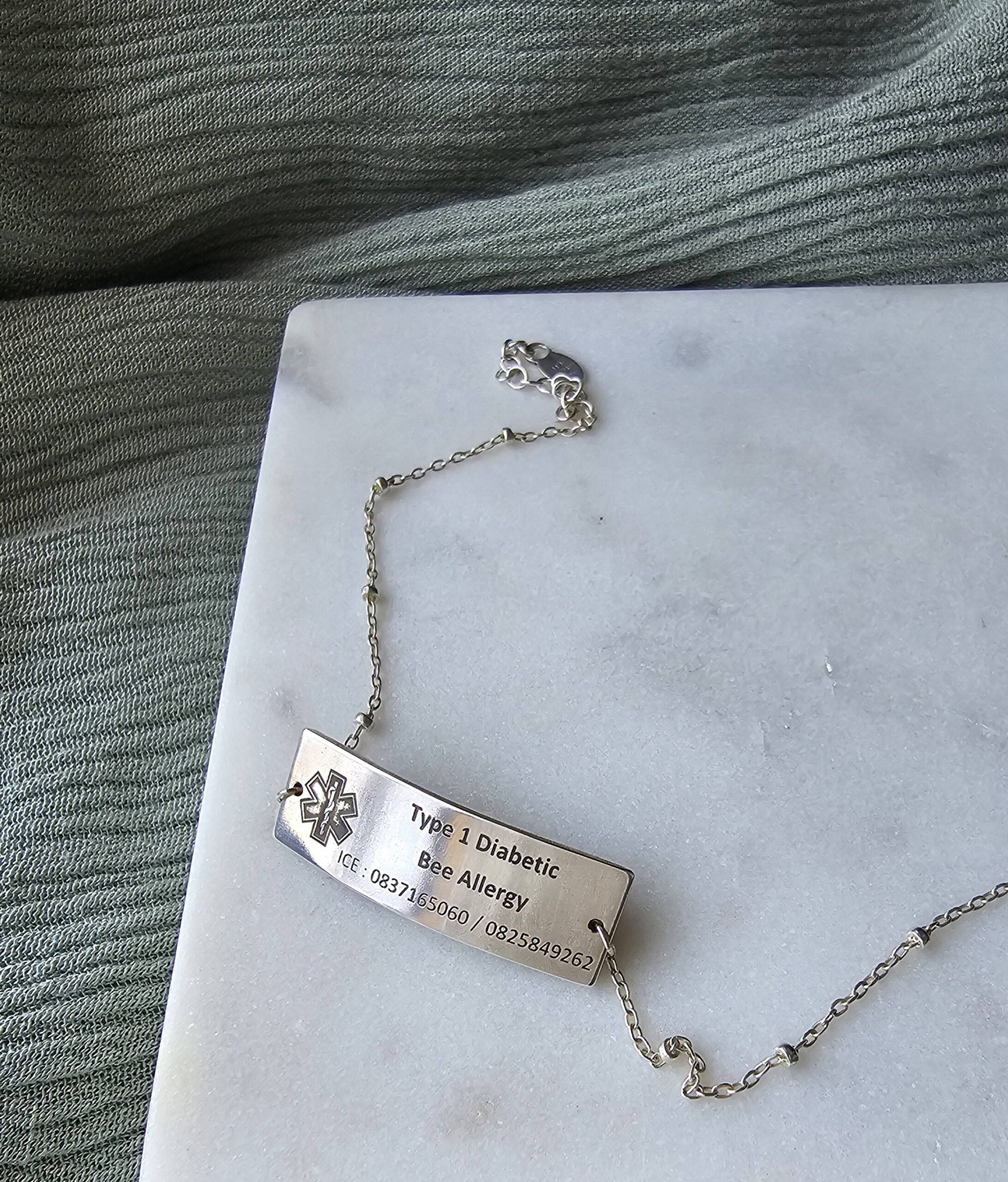 Silver Medical Alert Bracelet image 0