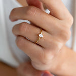 The Baguette Moissanite Ring image 0