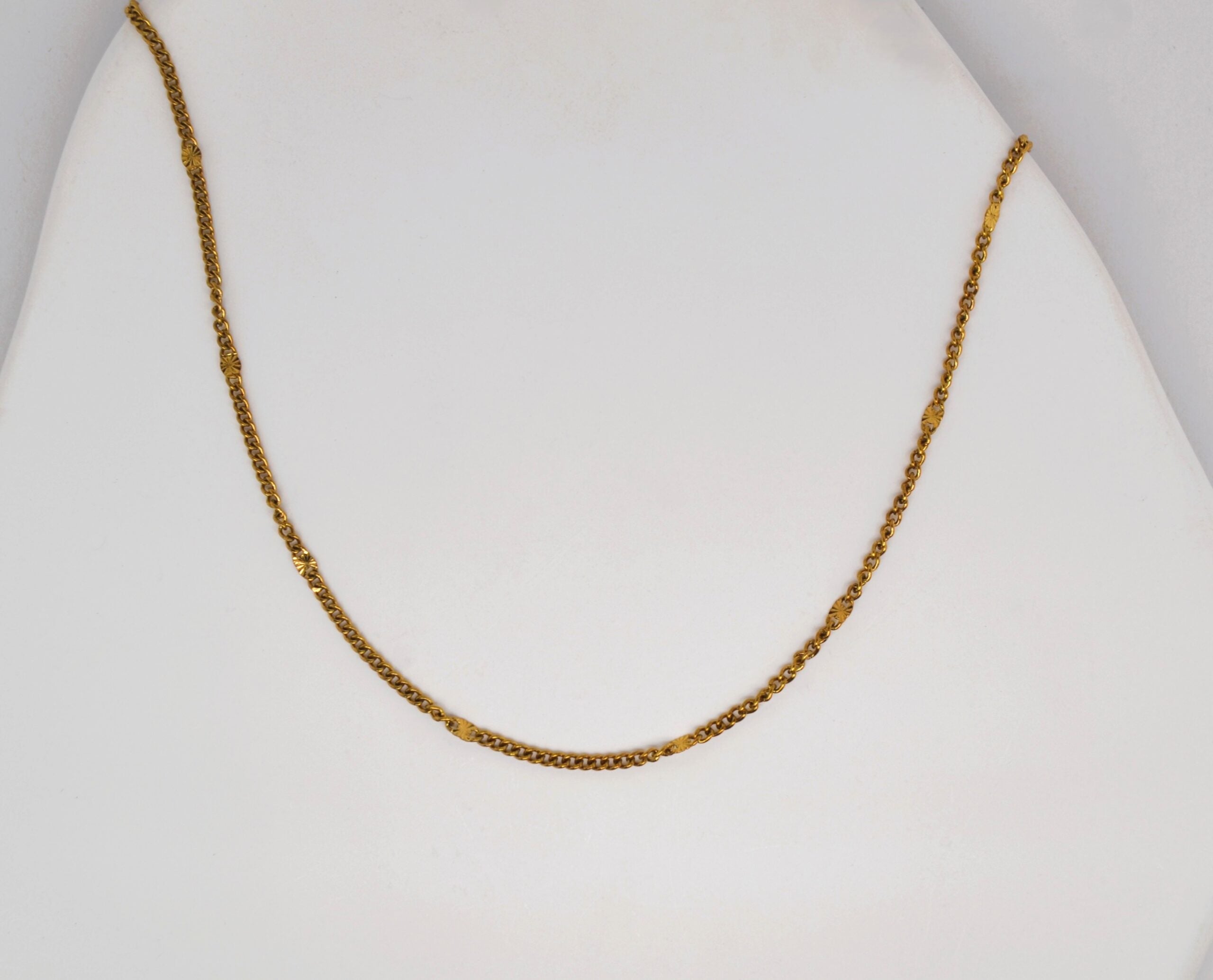 Gold Plated Spacer Necklace image 0