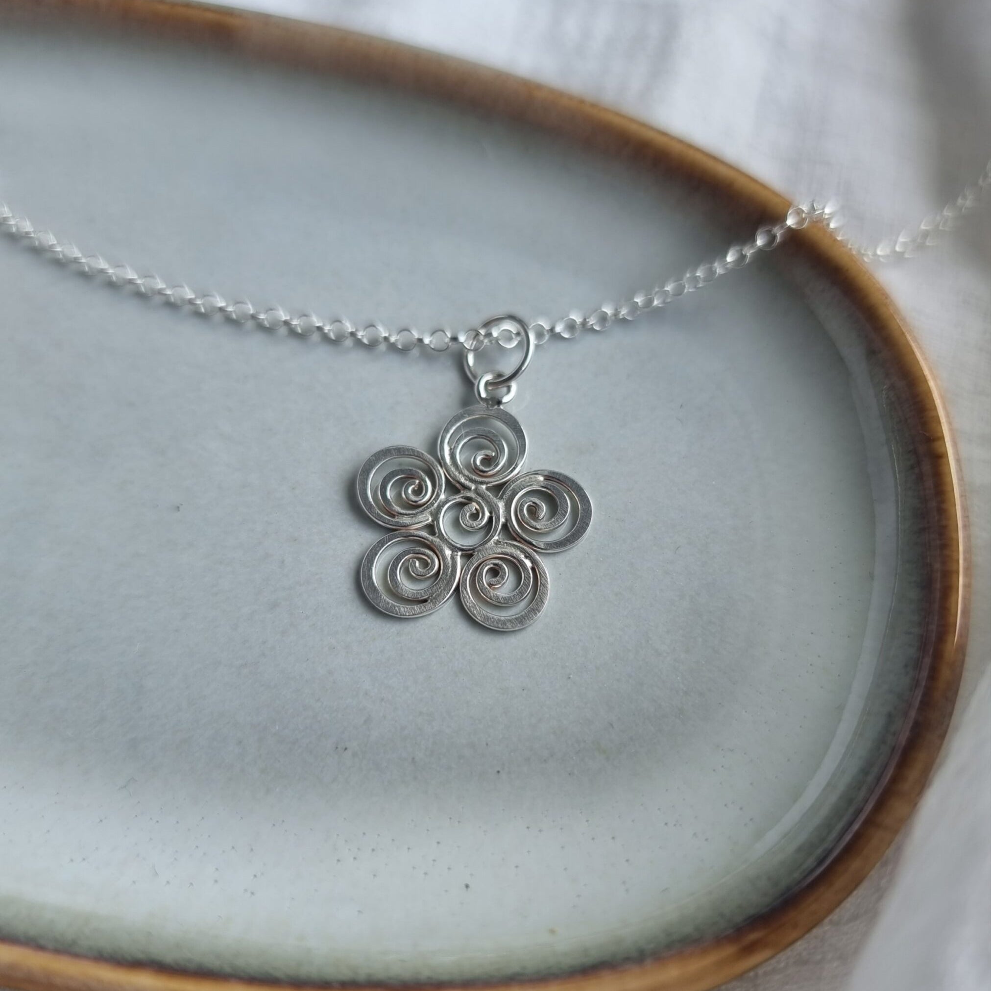 Daisy Silver Necklace image 0