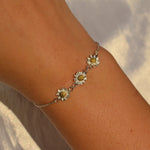Triple Daisy Bracelet image 1