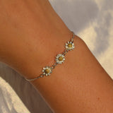 Triple Daisy Bracelet image 1