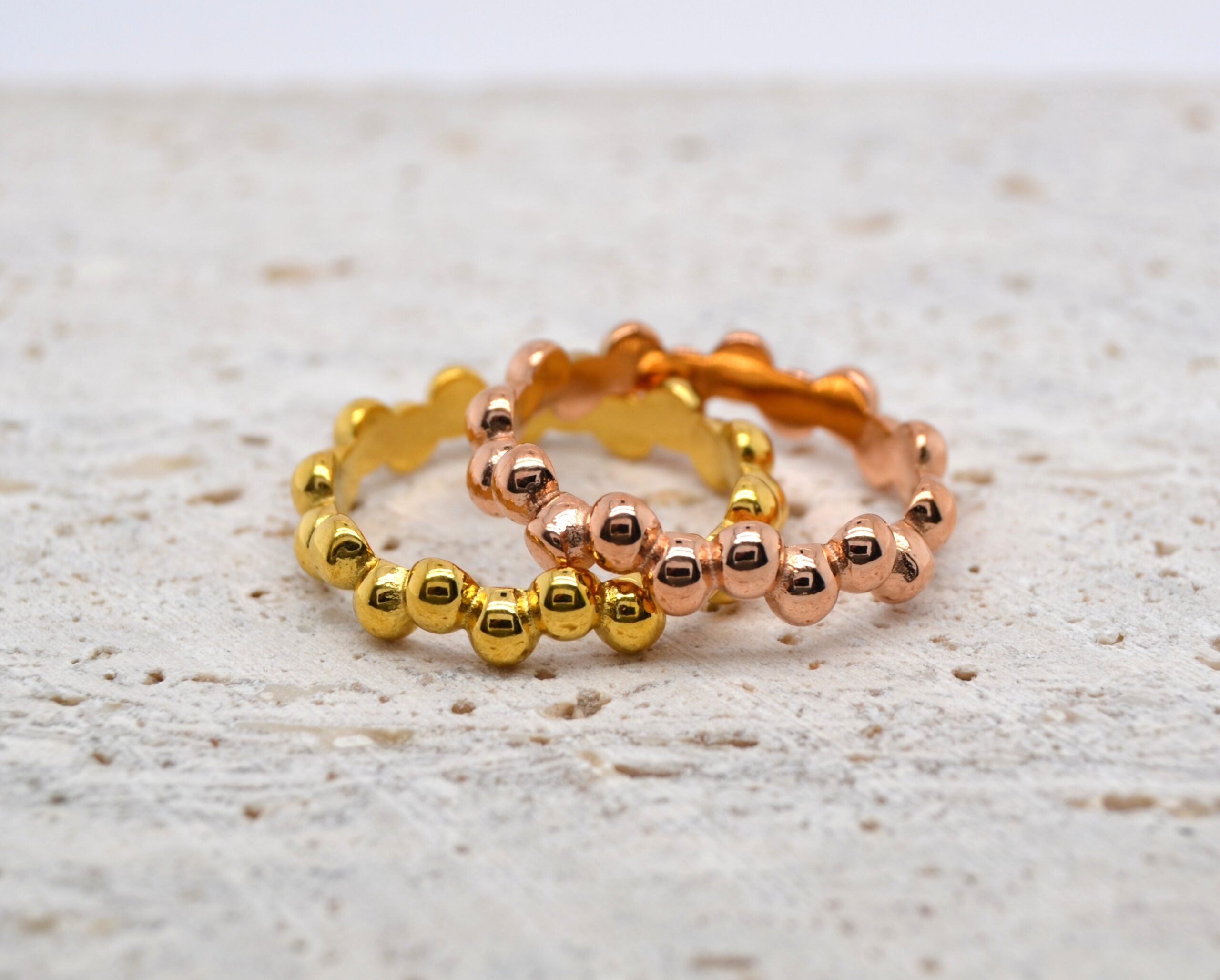 Gold Bubble Rings image 0