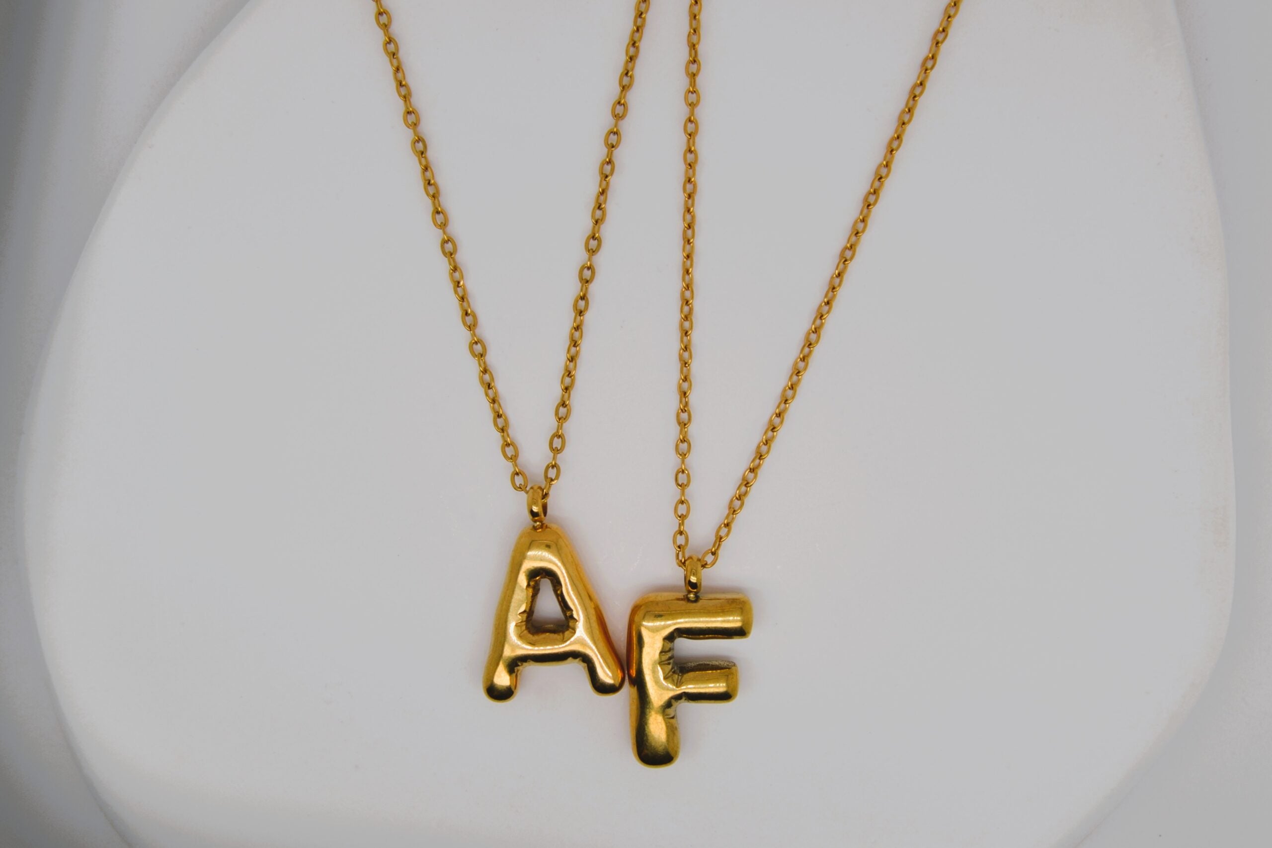 Gold Initial Necklace image 1