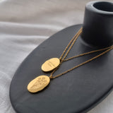 Birth Month and Flower Necklace - September image