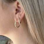 Silver Hoops image 2